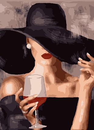 Картина по номерам дама в шляпе artissimo pn0519 60
