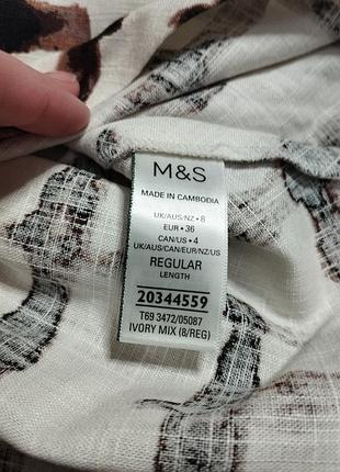 Юбка лен marks &amp; spencer 4