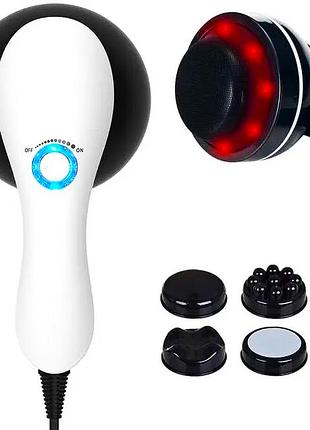 Вибромассажер антицеллюлитный с 4 насадками body massager pl-664