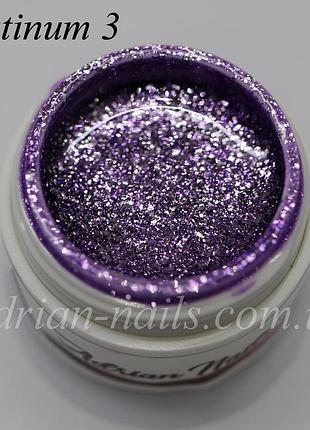 Платиновая гель паста №3 (starry purple)