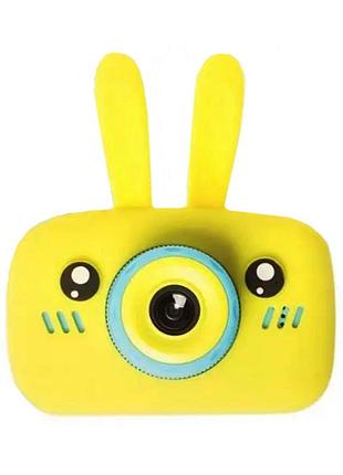 Цифровой детский фотоаппарат bunny gm-30 зайчик smart kids camera желтый
