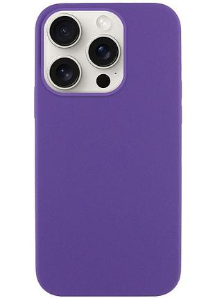 Чохол silicone case full protective (aa) no logo для apple iphone 15 pro (6.1") фіолетовий / amethyst