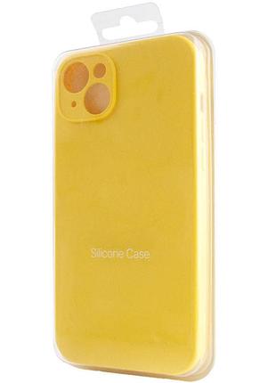 Чохол silicone case full protective (aa) no logo для apple iphone 16 plus (6.7") жовтий / yellow 7