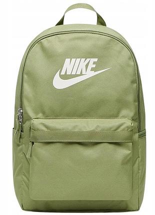 Чоловічий / жіночий рюкзак найк оригінал nike nk heritage bkpk 25l зелений уні 43х30,5х15 см dc4244-334