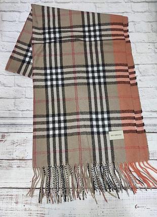 Чоловічий шарф burberry, шарф в стилі барберрі, кашеміровий шарф