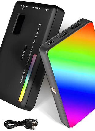 Светодиодная rgb-камерная лампа аккумуляторная w140 rgb