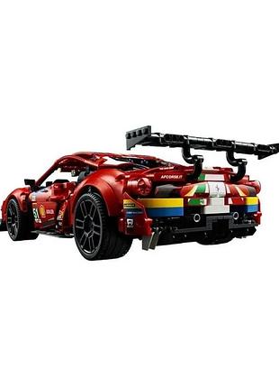 Конструктор машинка ferrari gte technology на 1677 детали феррари авто спорткар гоночная версия красная 2