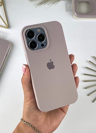 Силіконовий чохол на айфон 13 про макс із закритим низом | iphone 13 pro max світло-коричневий (7)