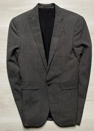 Приталений чоловічий піджачок з вкрапленнями від asos