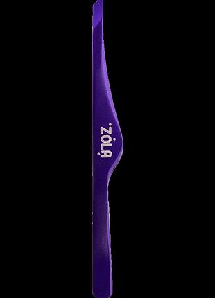 Zola пинцет для бровей / color series / alla zayats / 💜violet / фіолетовий