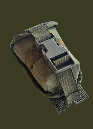 Підсумок для гранати ф1 ргд 5 molle на кнопках олива, підсумок під гранату у кольорі multicam