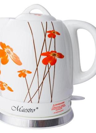 Электрочайник maestro - mr-066-red flowers (mr-066-red-flowers)