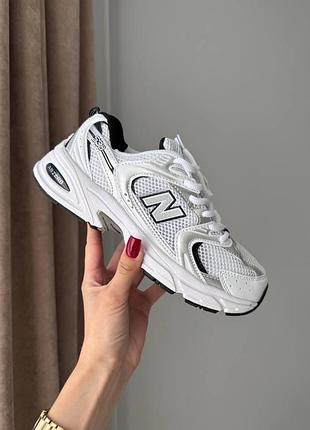 New balance 530 white/navy жіночі кросівки