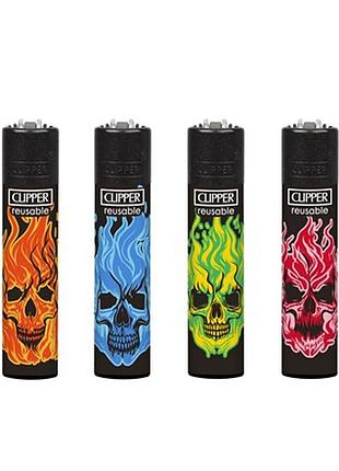 Зажигалка clipper skull blend