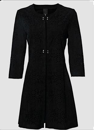 Стильний фірмовий якісний натуральний замшевий піджак тренч