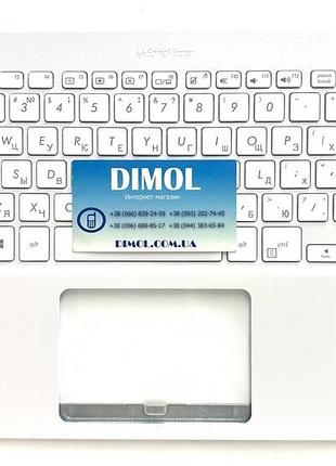 Передняя панель asus vivobook 14 x405, x405u, x405ua, x405uq, x405ur, s4000, s4100, s4000u, s4000v, r418u белый