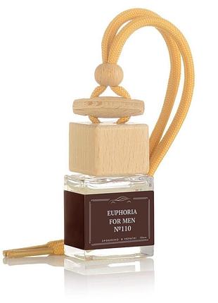 Ароматизатор в авто calvin klein euphoria for men, чоловічий, пляшечка 10 мл, аналог