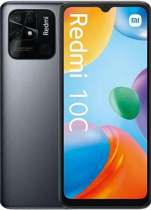 Смартфон xiaomi redmi 10c 4/64gb graphite gray 2 sim 6.71" ips snapdragon 680 nfc 5000 mah