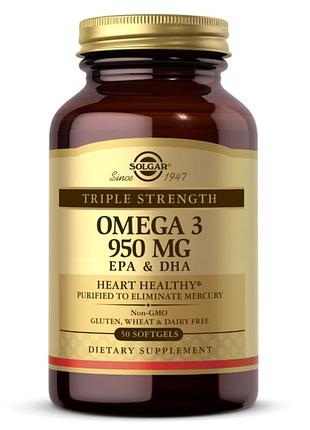 Triple strength omega-3 950 mg - 50 softgels