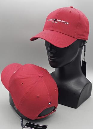 Мужская кепка tommy hilfiger, кепка томми хилфигер, бейсболка tommy hilfiger, бейсболка томми хилфигер красный