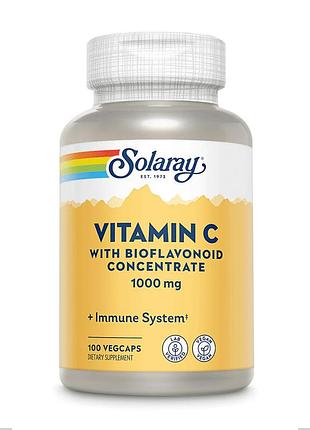 Vitamin c with rose hips, acerola & bioflavonoids 1000mg - 100 vcaps