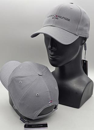 Мужская кепка tommy hilfiger, кепка томми хилфигер, бейсболка tommy hilfiger, бейсболка томми хилфигер серый