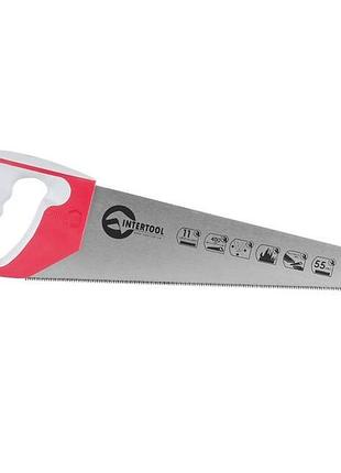 Ножовка по дереву с каленым зубом intertool ht-3161