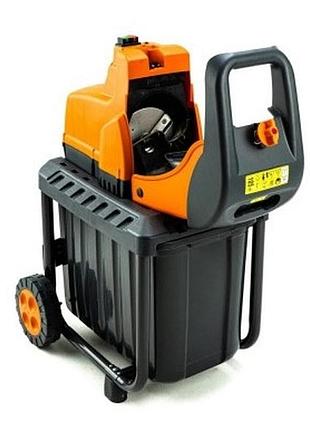 Подрібнювач садовий ds2800/45 kit, 220в, 2800вт, гілки до 45мм, ножі, контейнер 60л + подовжувач 10м помаранч. 7