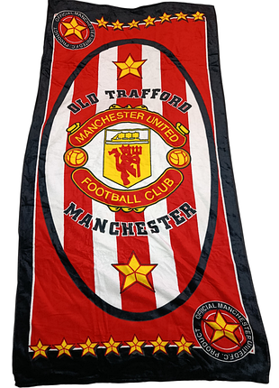 Большое пляжное полотенце для болельщиков fc manchester united