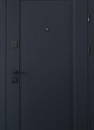 Двері вхідні в квартиру страж/straj florence двоколірні чорна/біла 850,950х2040х105 левове/праве 950, ліве