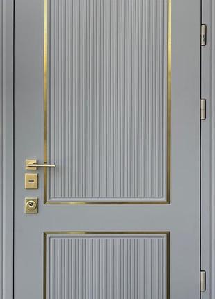 Двері вхідні в квартиру страж/straj valencia какао світлий 850,950х2040х95 ліве/праве 950, ліве