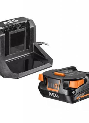 Набор зарядное устройство + аккумулятор aeg setl1820s (4935478932)