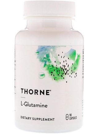 L-глютамин, l-glutamine, thorne, 90 капсул