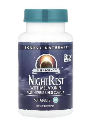 Sleep science® nightrest™ with melatonin - 50 tabs