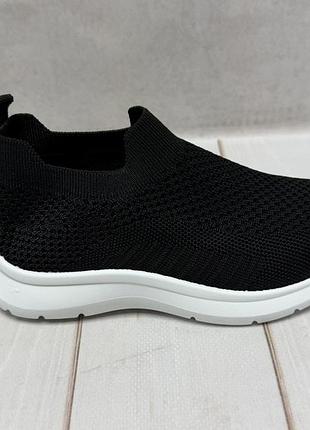 Детские легкие ткани кроссовки сетка 33 -34 черный