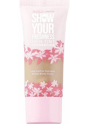 Тональная основа pastel show your freshness skin tint foundation тон 506 radiant sun 30 мл
