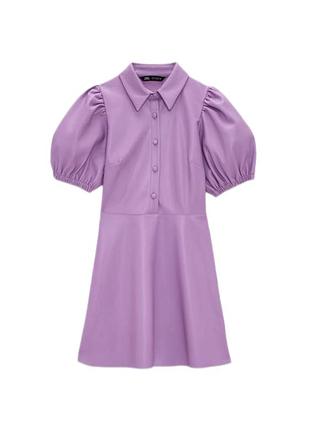 Сукня zara / шкіряна сукня / сукня-міні