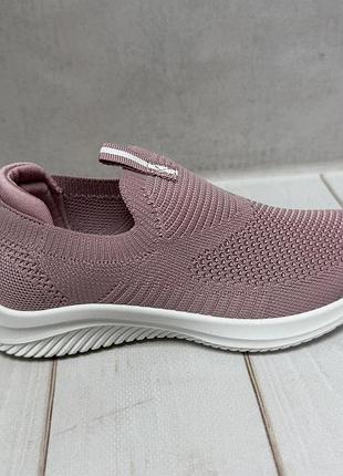 Детские стильные леки слипоны apawwa сетка 32-37 розовый