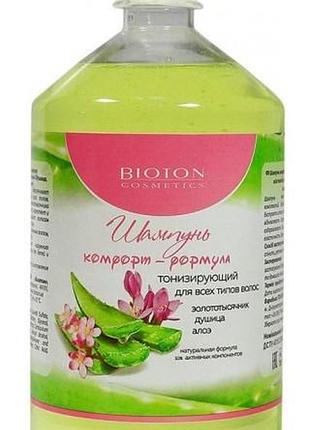Шампунь комфорт-формула bioton cosmetics тонизирующий для всех типов волос 1000 мл