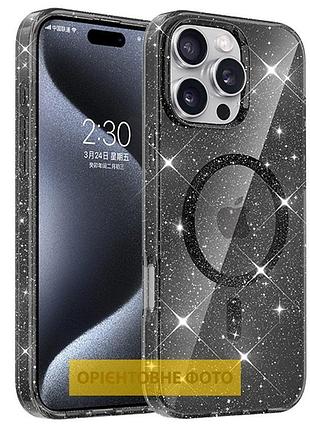 Чехол tpu eclipse sparkle (magfit) для apple iphone 16e (6.1") black