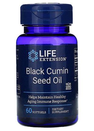 Масло семян черного тмина, black cumin seed oil, life extension, 60 капсул