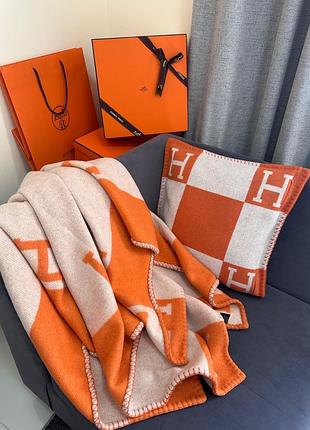 Шерстяний плед hermes 4