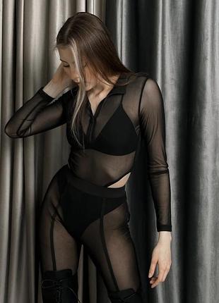 Боди прозрачный на фотосессию,танцы heels,бодик на молнии
