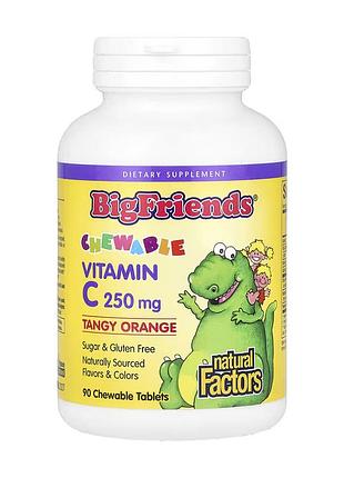 Bigfriends vitamin c 250mg - 90 tabs orange