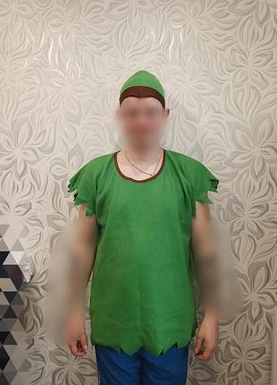 Костюм для аниматора + шапочка питтер пен размер l/ xl