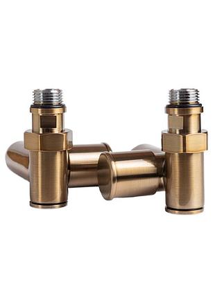 Кран кутовий під тен 1/2"х1/2", бронза, 2 шт.