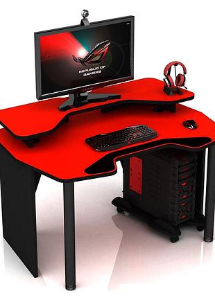 Геймерский компьютерный красный стол хgamer dragon красный