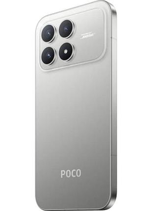 Смартфон poco f8 pro 12/512gb titanium silver, 2 sim, 6.59" amoled, 50+50+8/20мп, snapdragon 8 elite, 6210 mah 5