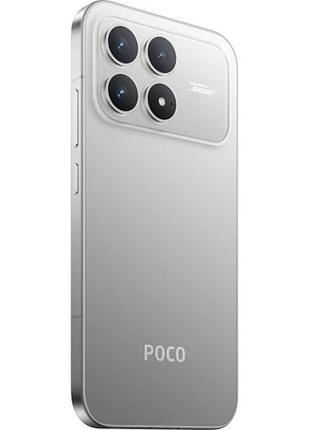 Смартфон poco f8 pro 12/512gb titanium silver, 2 sim, 6.59" amoled, 50+50+8/20мп, snapdragon 8 elite, 6210 mah 7