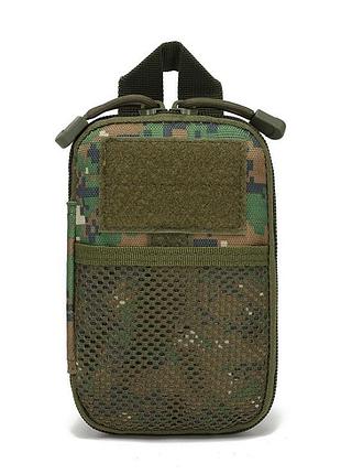 Подсумок органайзер a82 военный molle пиксель зеленый